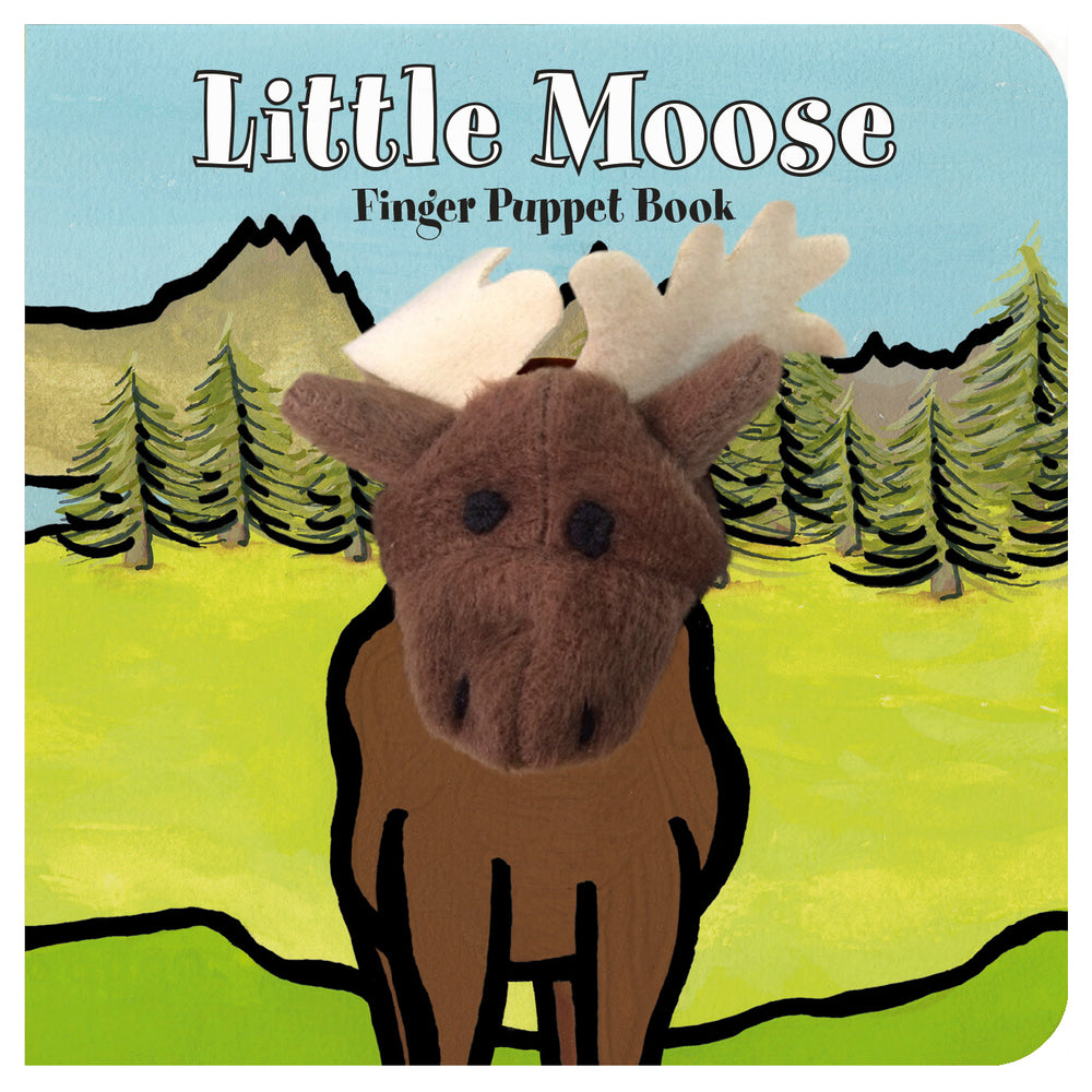 Book cover for Little Moose: Finger Puppet Book: (Finger Puppet Book for Toddlers and Babies, Baby Books for First Year, Animal Finger Puppets)