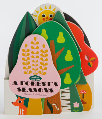 Book cover for Bookscape Board Books: A Forest's Seasons: (Colorful Children's Shaped Board Book, Forest Landscape Toddler Book)
