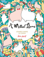 Book cover for A Million Llamas: Lovable Llamas to Color