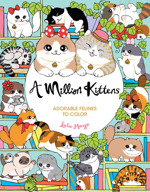 Book cover for Million Kittens: Adorable Felines to Color (Co-Edition)