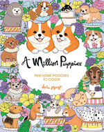 Book cover for Million Puppies: Paw-Some Pooches to Color
