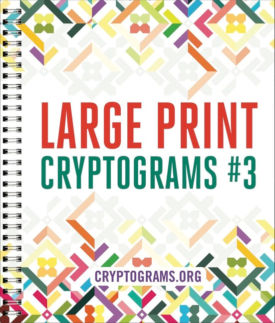 Book cover for Large Print Cryptograms #3