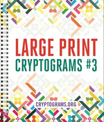 Book cover for Large Print Cryptograms #3