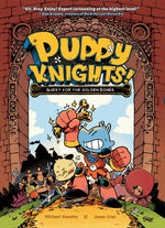 Book cover for Puppy Knights: Quest for the Golden Bones: Volume 1