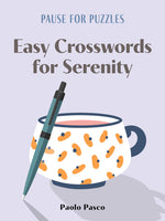 Book cover for Pause for Puzzles: Easy Crosswords for Serenity