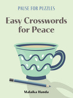 Book cover for Pause for Puzzles: Easy Crosswords for Peace