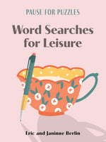 Book cover for Pause for Puzzles: Word Searches for Leisure