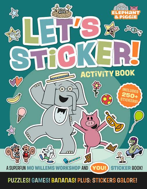 Book cover for Elephant & Piggie: Let's Sticker!