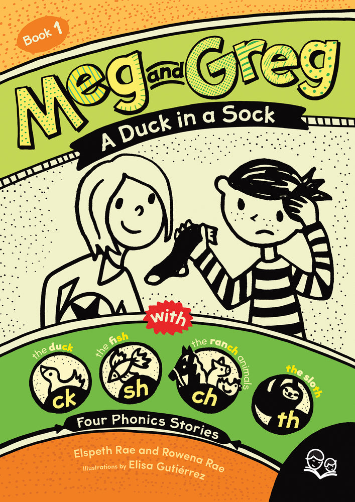 Book cover for Meg and Greg: A Duck in a Sock
