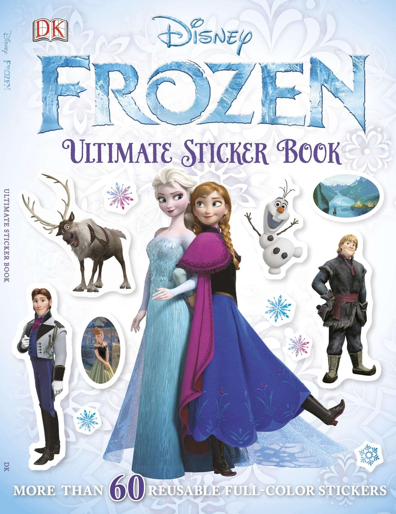 Book cover for Ultimate Sticker Book: Frozen: More Than 60 Reusable Full-Color Stickers