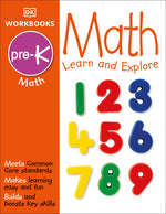 Book cover for DK Workbooks: Math, Pre-K: Learn and Explore (Workbook)