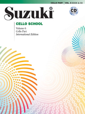 Book cover for Suzuki Cello School, Vol 6: Cello Part, Book & CD