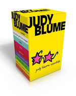 Book cover for Judy Blume Essentials (Boxed Set): Are You There God? It's Me, Margaret; Blubber; Deenie; Iggie's House; It's Not the End of the World; Then Again, Ma