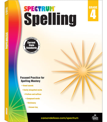 Book cover for Spectrum Spelling, Grade 4