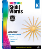 Book cover for Spectrum Sight Words, Grade K