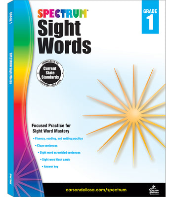 Book cover for Spectrum Sight Words, Grade 1