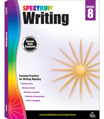 Book cover for Spectrum Writing, Grade 8