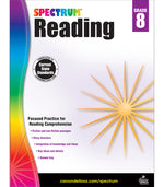 Book cover for Spectrum Reading Workbook, Grade 8