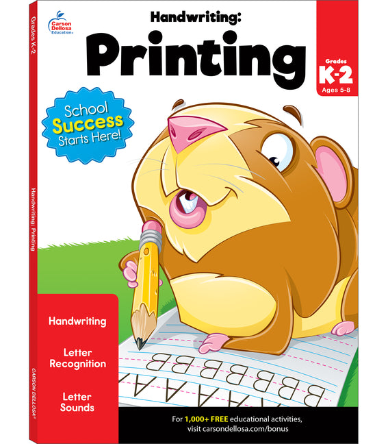 Book cover for Handwriting: Printing Workbook