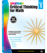 Book cover for Spectrum Critical Thinking for Math, Grade 1