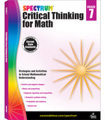 Book cover for Spectrum Critical Thinking for Math, Grade 7