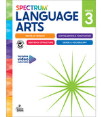 Book cover for Spectrum Language Arts Workbook, Grade 3