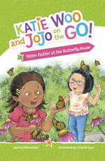 Book cover for Flitter Flutter at the Butterfly House