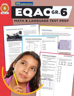Book cover for EQAO Grade 6 Math & Language Test Prep!