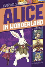 Book cover for Alice in Wonderland: A Graphic Novel