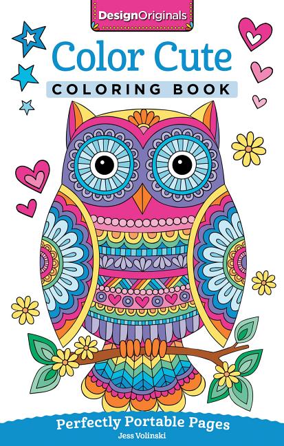 Book cover for Color Cute Coloring Book: Perfectly Portable Pages