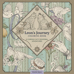 Book cover for Leon's Journey Coloring Book: A Curious Cat's Seasonal Adventures