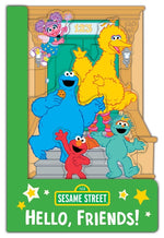 Book cover for Sesame Street: Hello, Friends! (a Sesame Street Elmo and Friends Shaped Novelty Board Book for Babies and Toddlers)