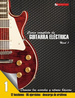 Book cover for Curso completo de guitarra electrica nivel 1