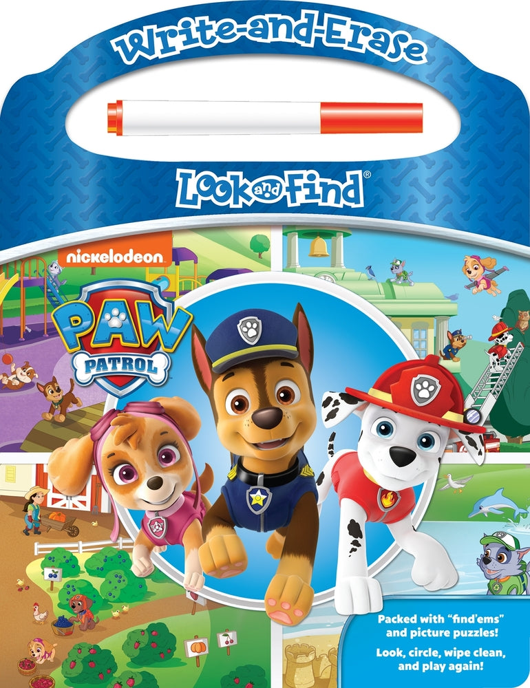 Book cover for Nickelodeon Paw Patrol: Write-And-Erase Look and Find