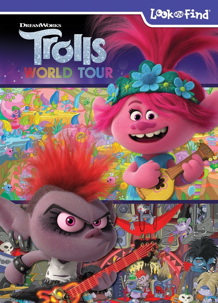 Book cover for DreamWorks Trolls World Tour: A Troll New World Look and Find