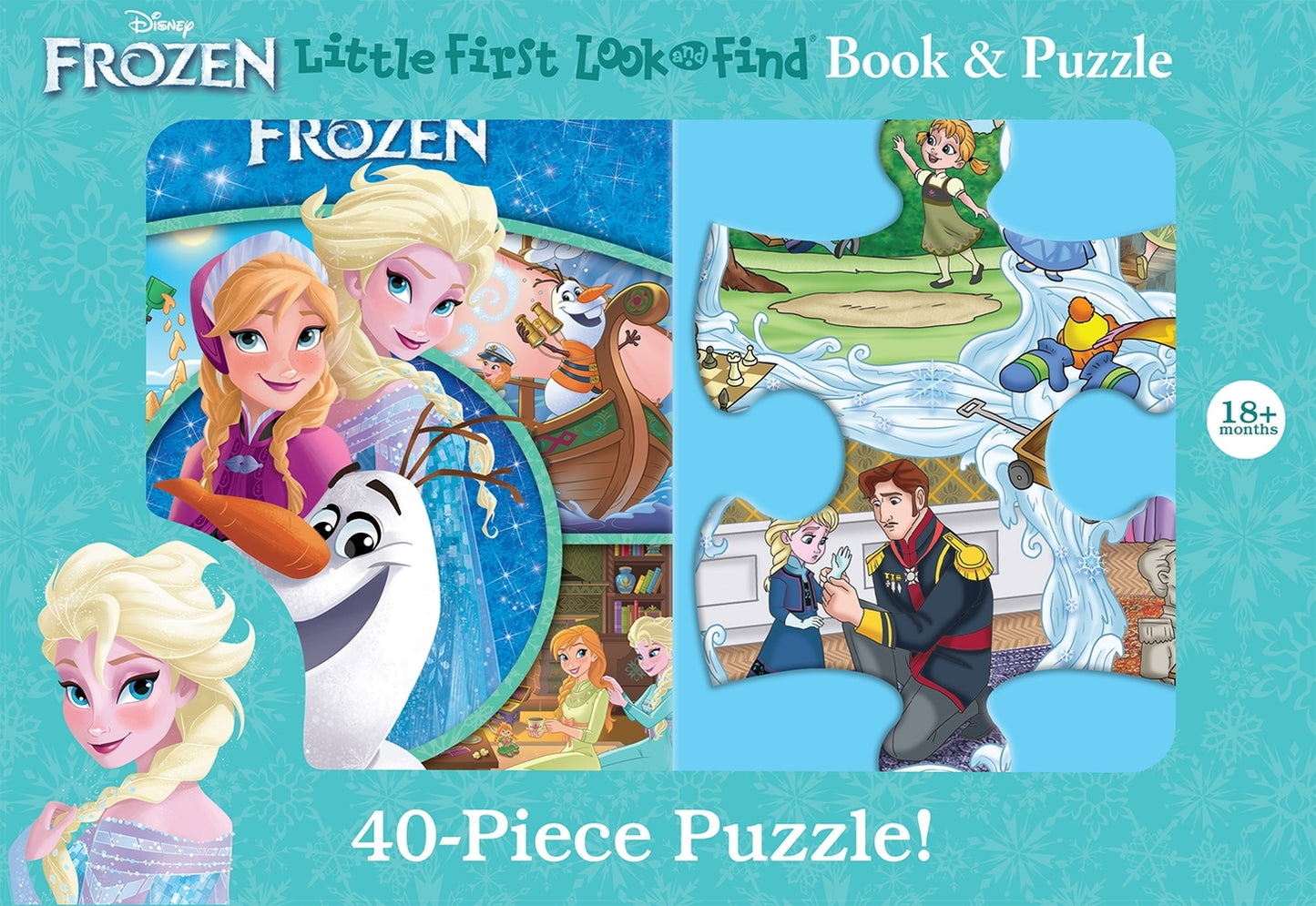 Book cover for Disney Frozen: Little First Look and Find Book & Puzzle
