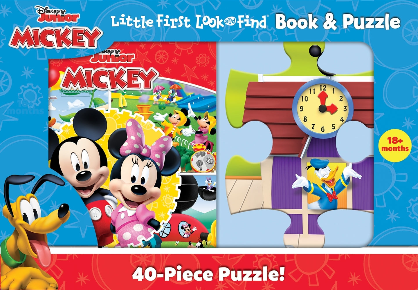 Book cover for Disney Junior Mickey Mouse Clubhouse: Little First Look and Find Book & Puzzle