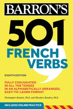 Book cover for 501 French Verbs, Eighth Edition