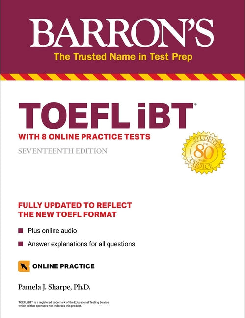 Book cover for TOEFL IBT: With 8 Online Practice Tests