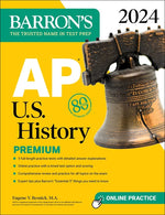 Book cover for AP U.S. History Premium, 2024: Comprehensive Review with 5 Practice Tests + an Online Timed Test Option
