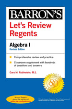 Book cover for Let's Review Regents: Algebra I, Fourth Edition