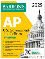 Book cover for AP U.S. Government and Politics Premium, 2025: Prep Book with 6 Practice Tests + Comprehensive Review + Online Practice