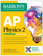 Book cover for AP Physics 2 Premium, Fourth Edition: Prep Book with 4 Practice Tests + Comprehensive Review + Online Practice (2025)