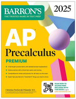 Book cover for AP Precalculus Premium, 2025: Prep Book with 3 Practice Tests + Comprehensive Review + Online Practice