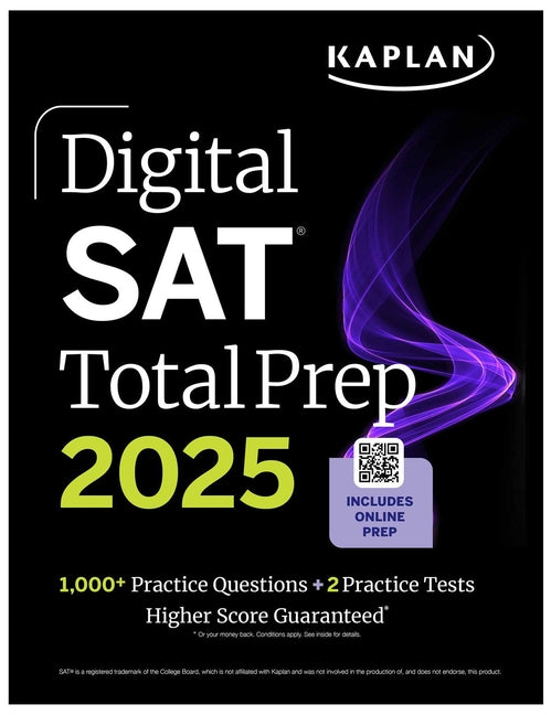 Book cover for Digital SAT Total Prep 2025 with 2 Full Length Practice Tests, 1,000+ Practice Questions, and End of Chapter Quizzes