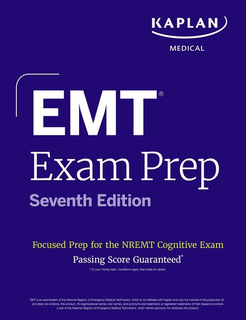 Book cover for EMT Exam Prep, Seventh Edition: Focused Prep for the Nremt Cognitive Exam