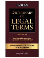 Book cover for Dictionary of Legal Terms: Definitions and Explanations for Non-Lawyers