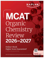 Book cover for MCAT Organic Chemistry Review 2026-2027: Online + Book