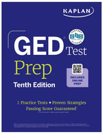 Book cover for GED Test Prep, Tenth Edition (2026): Includes a Diagnostic Pretest, 2 Full Length Practice Tests, 1000+ Practice Questions, and 40+ Online Videos (Rev