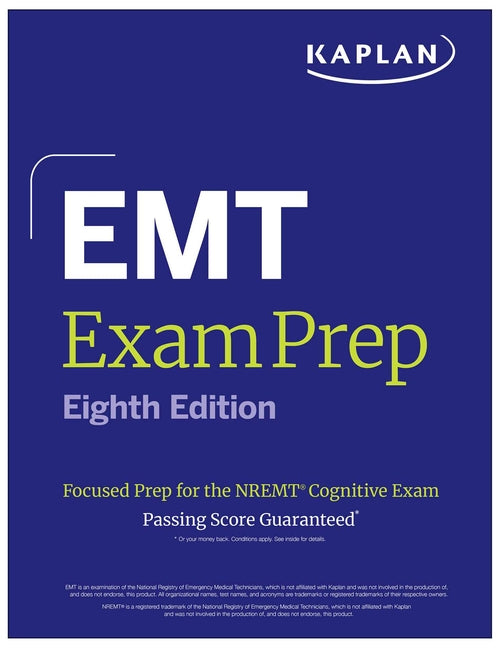 Book cover for EMT Exam Prep, Eighth Edition: Focused Prep for the Nremt Cognitive Exam + One Full Length Practice Test
